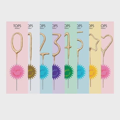 Mini Sparkle Candle Wand Number 5