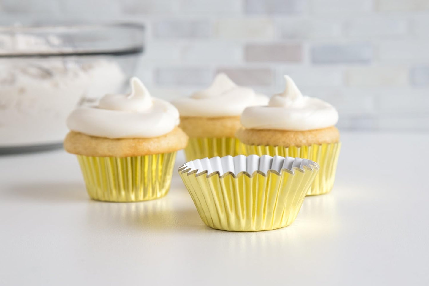 Gold Foil Mini Baking Cups