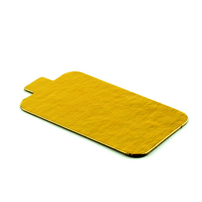Mini, Rectangle, Gold Cake Board with Handle - 10 Boards