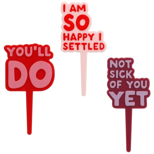 Not Sick Of You Yet Cupcake Picks - 12 Picks