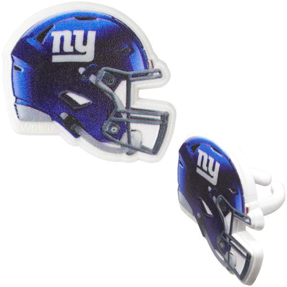 New York Giants Football Helmet Cupcake Rings - 12 Rings