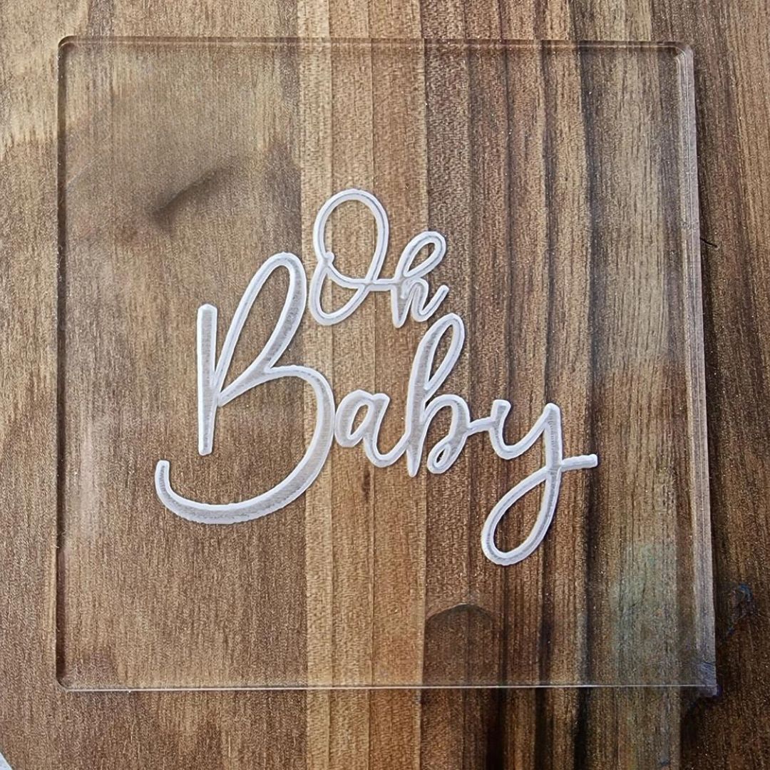 Fondant Debosser - Oh Baby