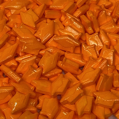 Orange Grad Cap Candy Sprinkles