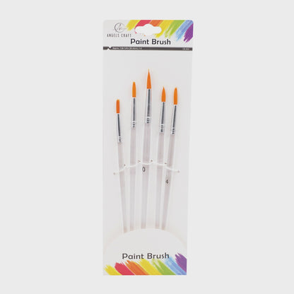 Set of 5 Pointed Paint Brushes