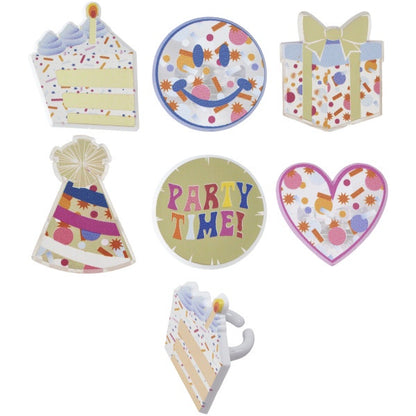 Packed Party Time Cupcake Rings - 12 Rings
