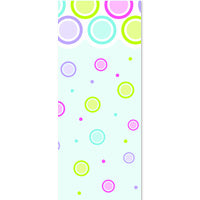 Pastel Mod Dots Cellophane Treat Bags - 5x3x11.5 - 10 Bags