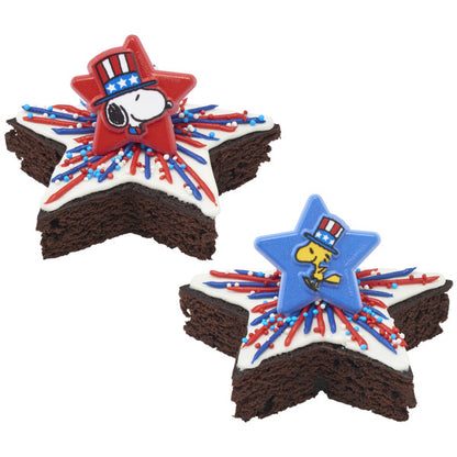 Patriotic Peanuts® Snoopy® and Woodstock® Cupcake Rings - 12 Ring