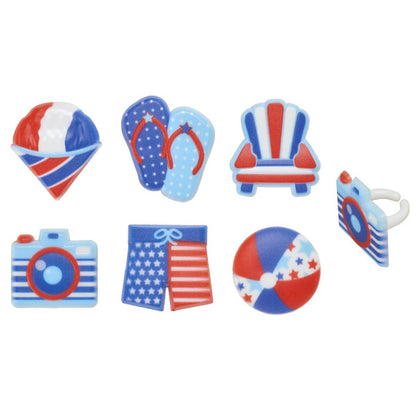 Summer Fun Cupcake Rings -12 Cupcake Rings
