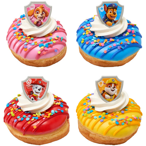 Paw Patrol Reporting For Duty Cupcake Rings - 12 Rings