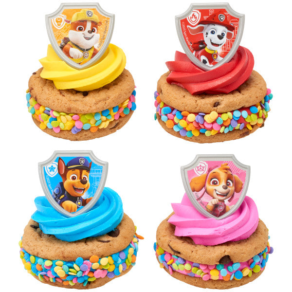 Paw Patrol Reporting For Duty Cupcake Rings - 12 Rings