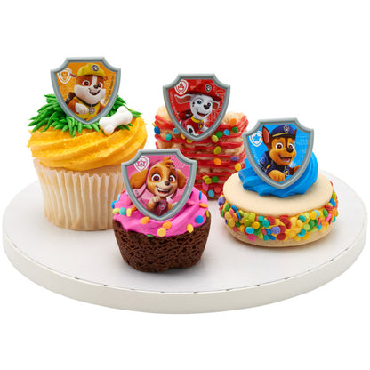 Paw Patrol Reporting For Duty Cupcake Rings - 12 Rings