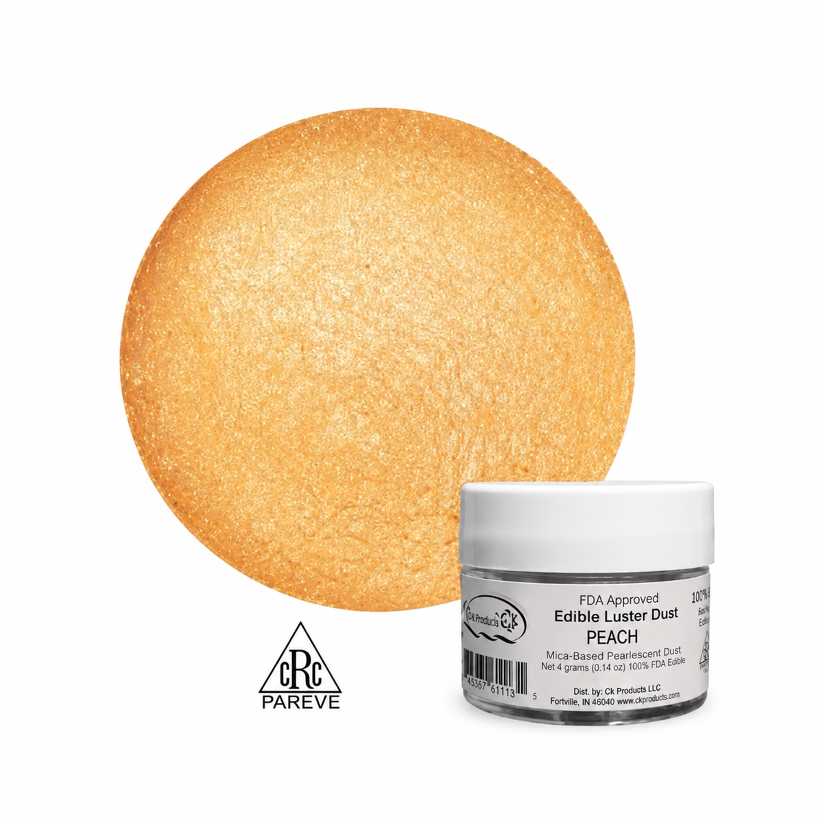 Edible Luster Dust - Peach