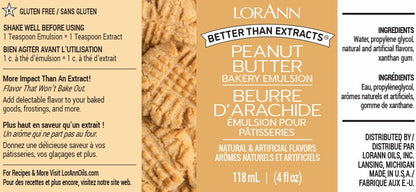 Peanut Butter Emulsion, 4oz, Lorann Oils