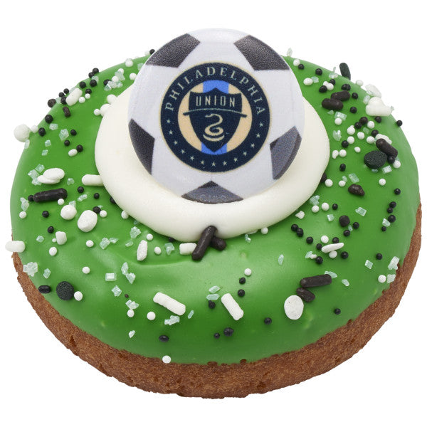 Philadelphia Union Soccer Cupcake Rings - 12 Rings