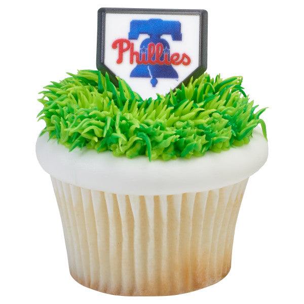 Philadelphia Phillies Cupcake Rings - 12 Rings