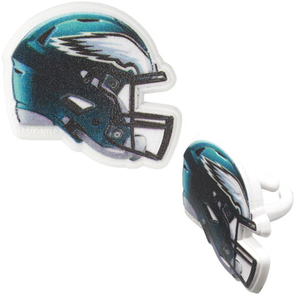 Philadelphia Eagles Helmet Cupcake Rings  -12 Rings