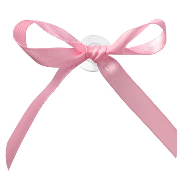 Pink Ribbon Bow Cupcake/Cake Decoration - 6