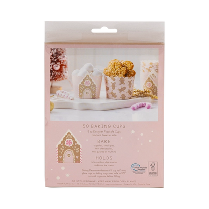 Pink Gingerbread 5oz Bake Cups