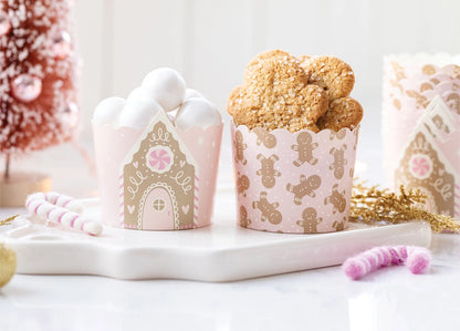 Pink Gingerbread 5oz Bake Cups