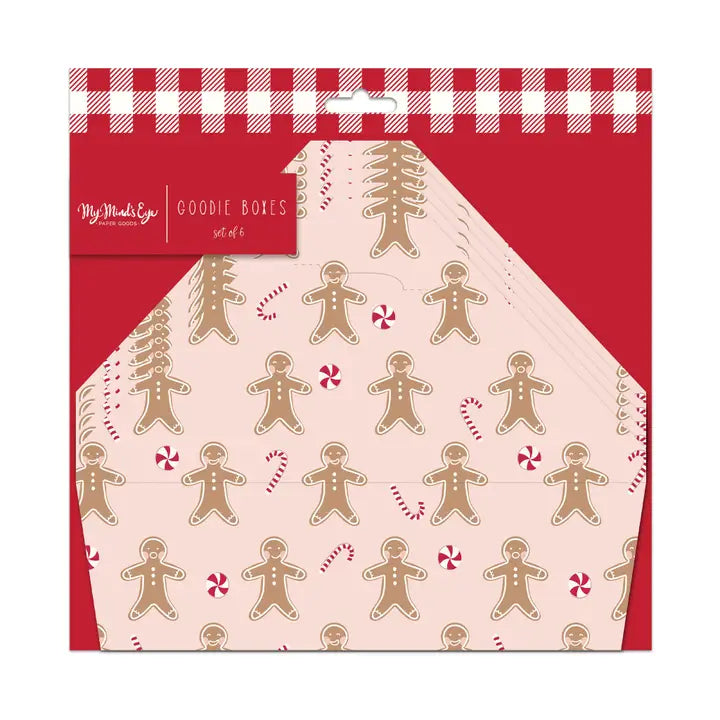 Pink Gingerbread Take Home Boxes - Pack of 6