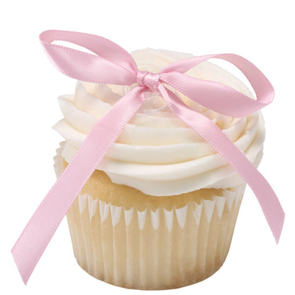 Pink Ribbon Bow Cupcake/Cake Decoration - 6