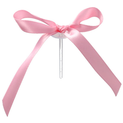 Pink Ribbon Bow Cupcake/Cake Decoration - 6