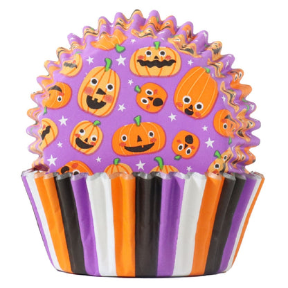 Pumpkin Party, Foil Lined Cupcake Liners - 60 Liners