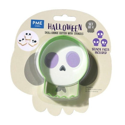 PME Skull Cookie Cutter with Stencils