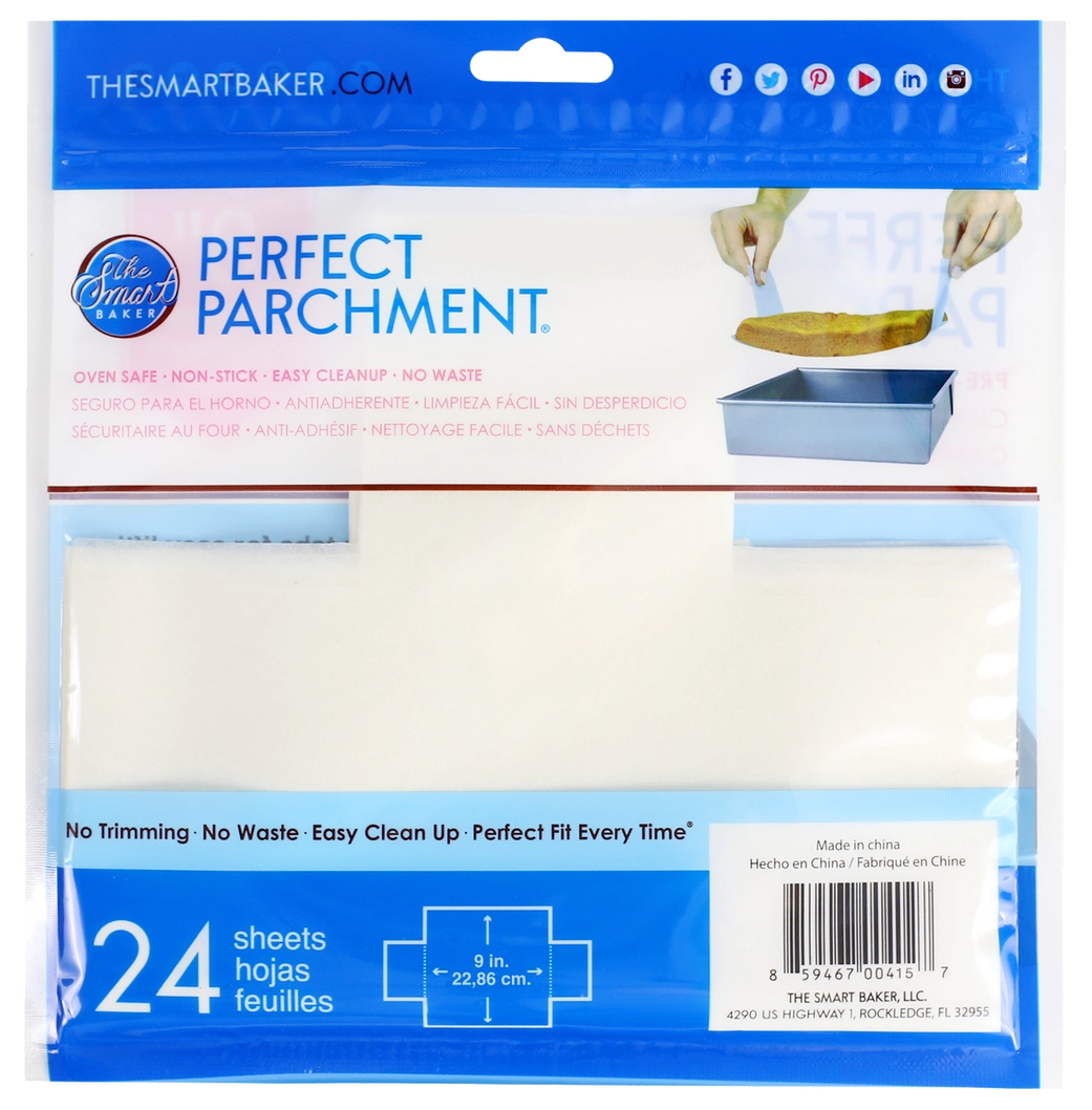 The Smart Baker 8 Round Parchment (24 Pack)