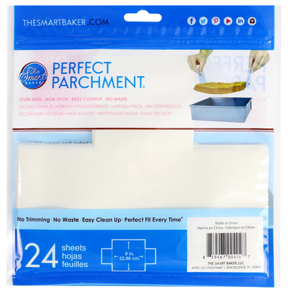 The Smart Baker 9 Inch Perfect Parchment Squares