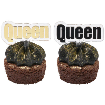Queen Cupcake Picks - 12 Picks