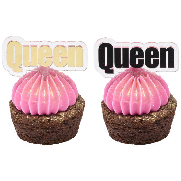 Queen Cupcake Picks - 12 Picks