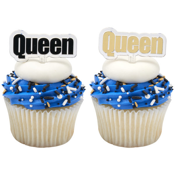 Queen Cupcake Picks - 12 Picks