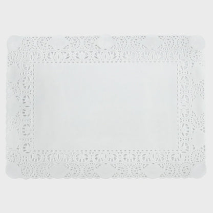 White Doilies - 12 5/8" x 18 1/2" Rectangle - 10ish Pieces