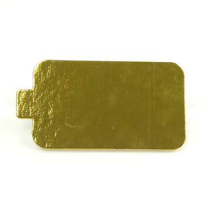 Mini, Rectangle, Gold Cake Board with Handle - 10 Boards