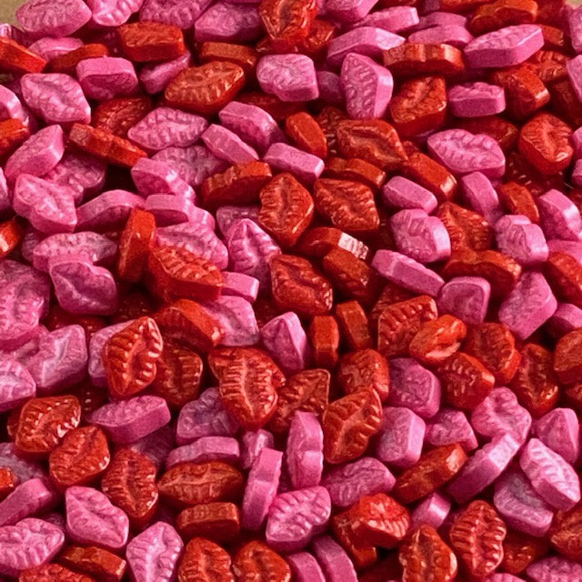 Red & Pink Lips Candy Sprinkles