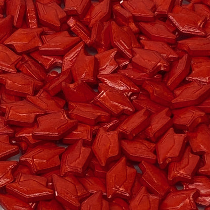 Red Grad Cap Candy Sprinkles