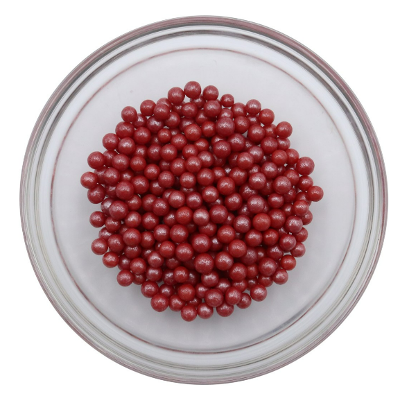 Red Sugar Pearls - 8MM, 3oz