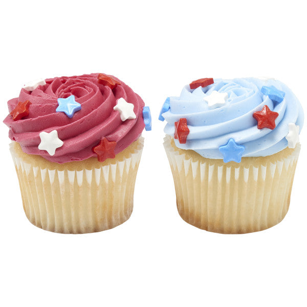 Red, White & Blue Star Shapes, 4oz