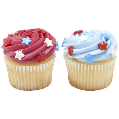 Red, White & Blue Star Shapes, 4oz