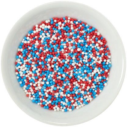 Red, White and Blue Nonpareils, 4oz