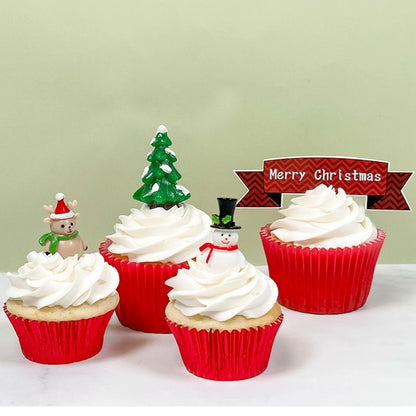 Gingerbread House Decorations - Tree, Snowman and Reindeer