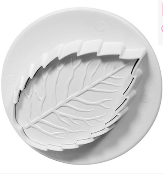 PME Veined Rose Leaf Plunger Cutter Set of 3