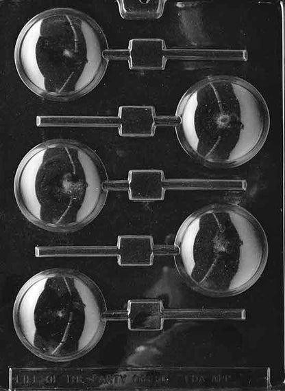 Round Lollipop Chocolate Mold (5 Cavities)