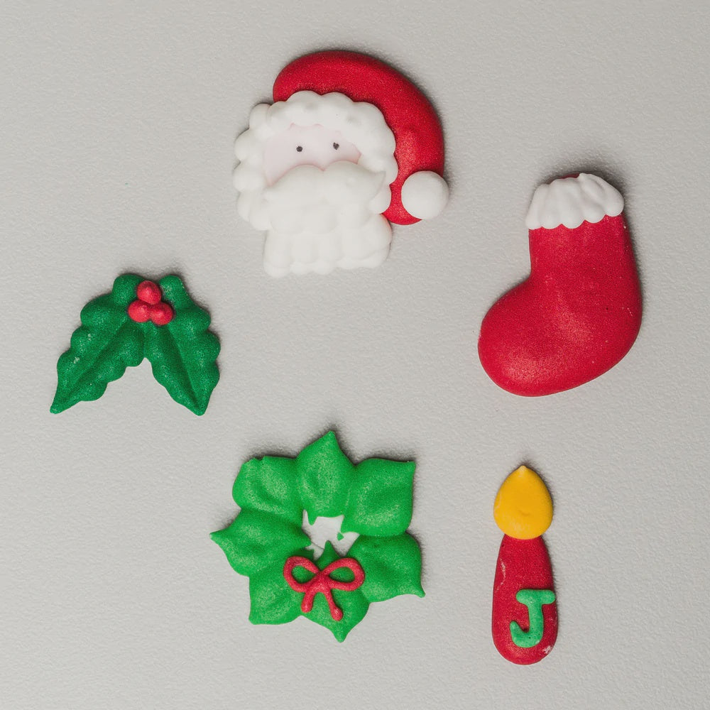 Royal Icing Christmas Assortment, 5 Pieces