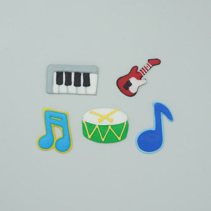Royal Icing Music Set, 5 Pieces