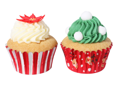 Rudolph Mini Foil-Lined Cupcake Cases - Set of 60