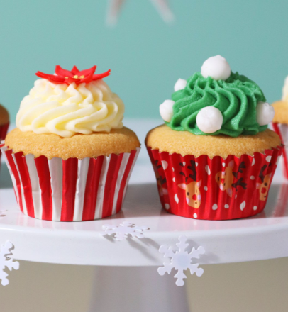 Rudolph Mini Foil-Lined Cupcake Cases - Set of 60