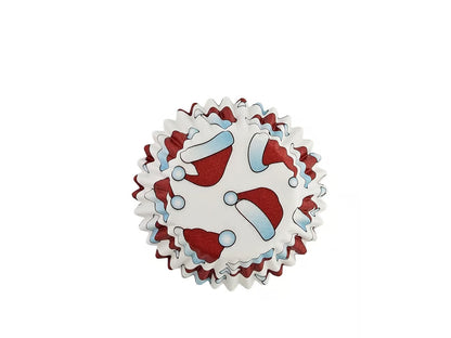 Santa Hat Cupcake Liners