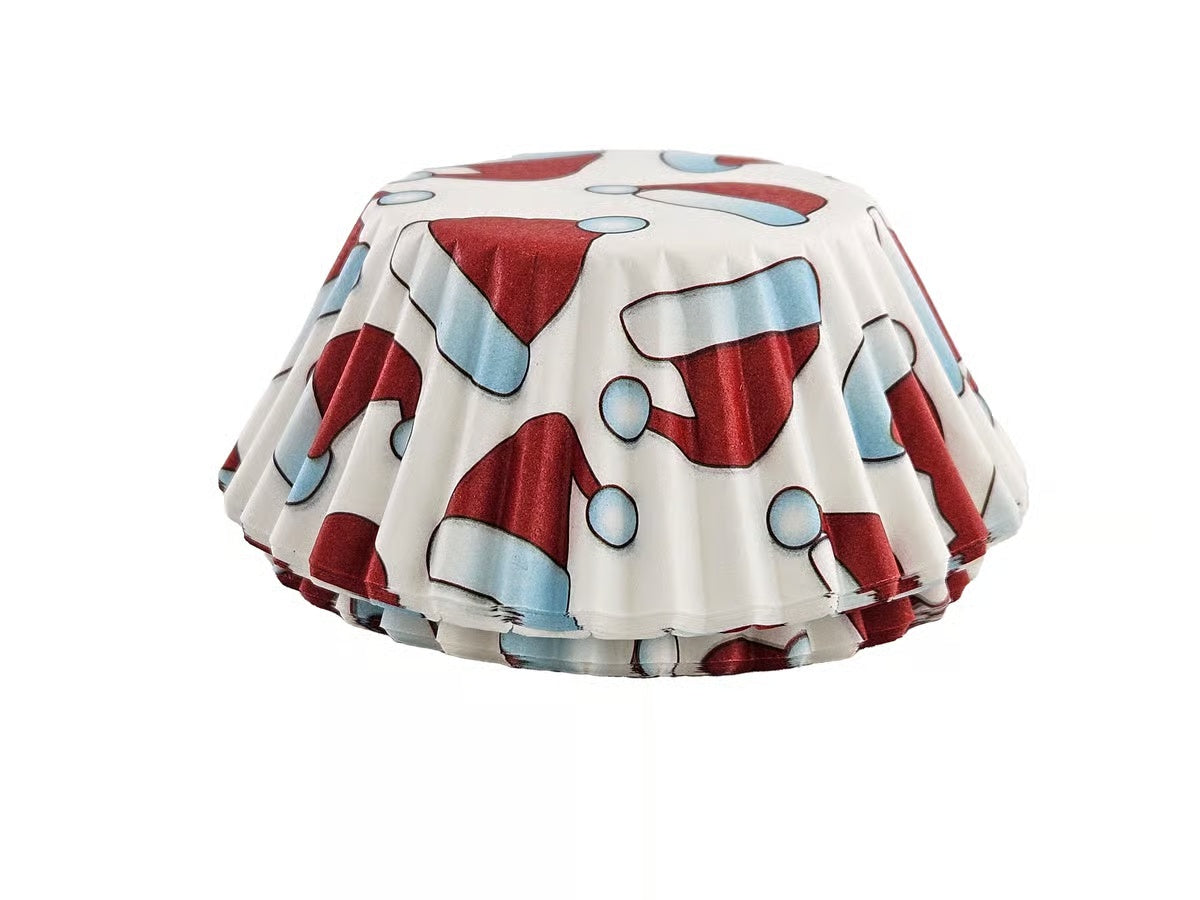 Santa Hat Cupcake Liners